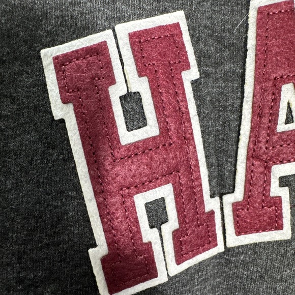 Harvard Licensed Gear Gray & Maroon Pullover Hoodie Y2K Size XL College Unisex - Picture 7 of 15